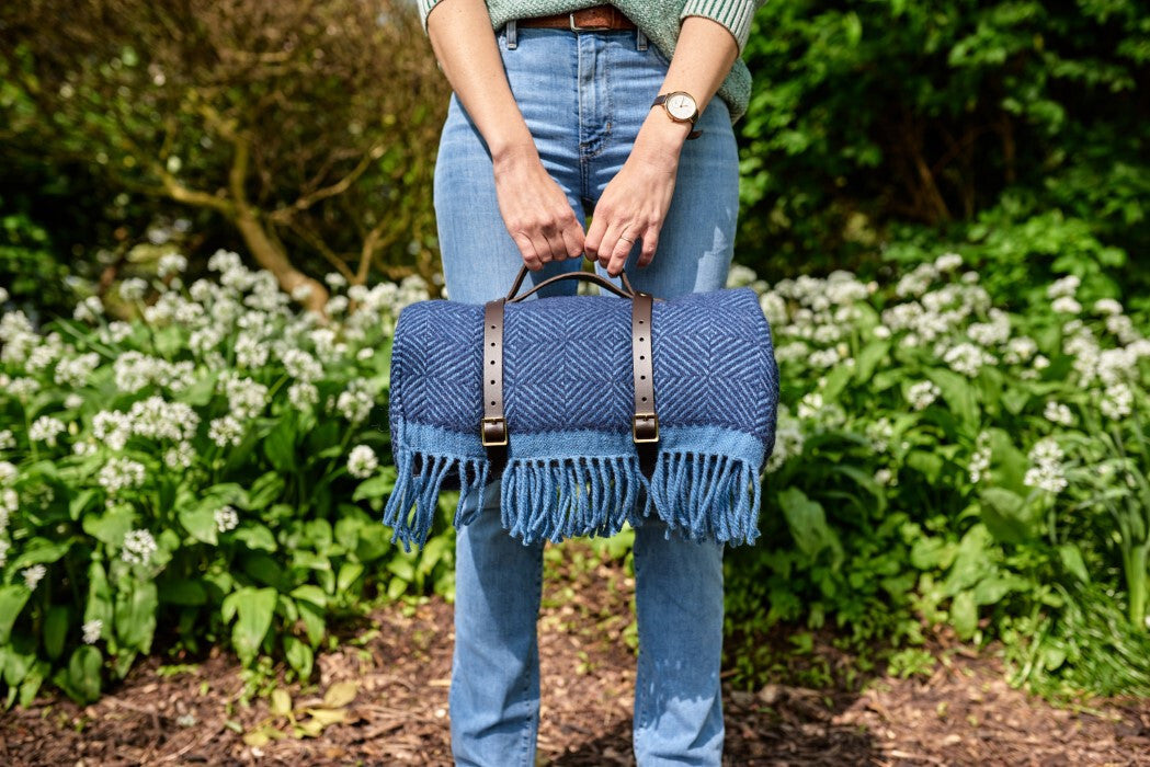 Picnic blankets with waterproof backing by The British Blanket Company online shop UK