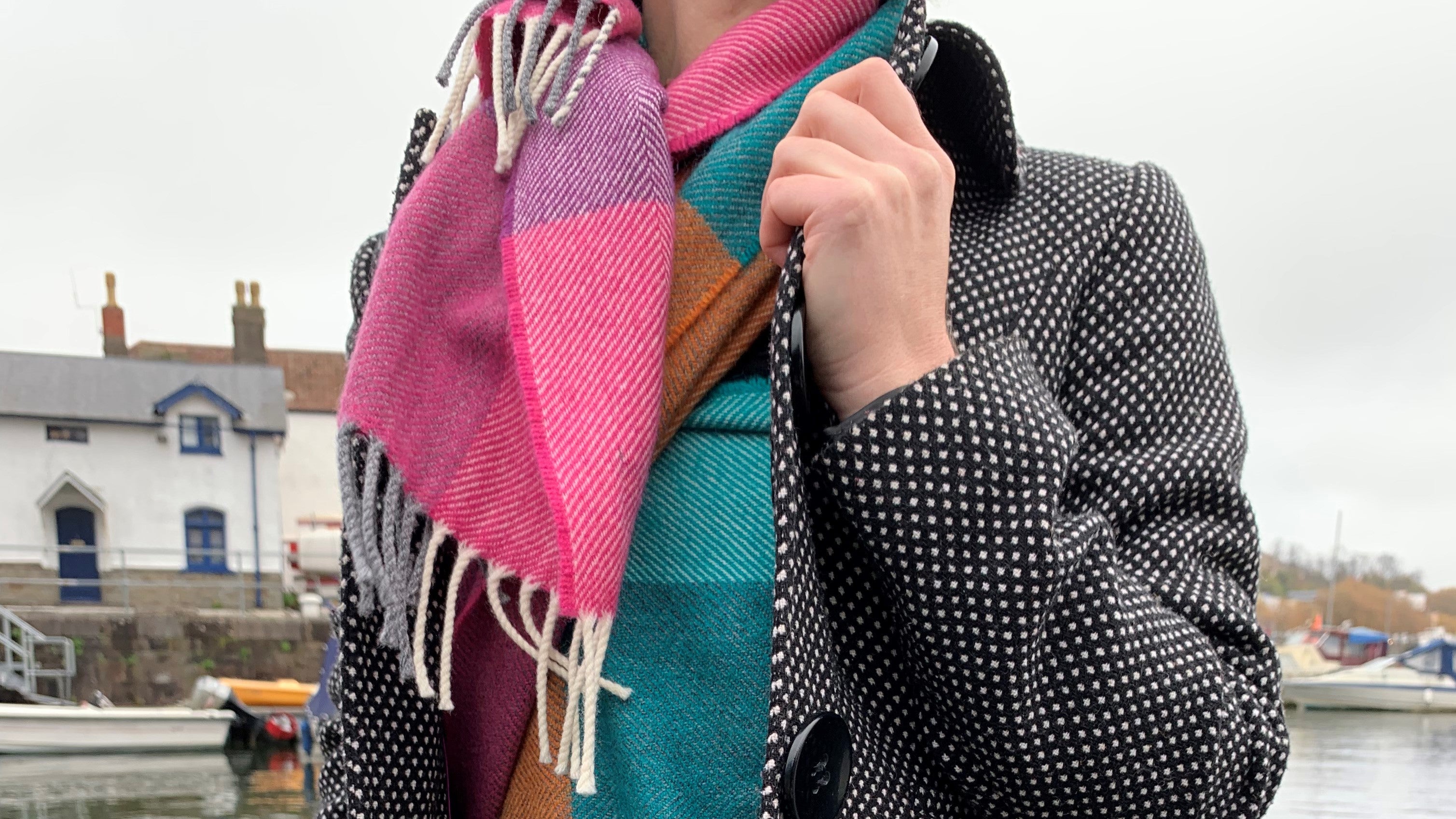 Oversized blanket scarf