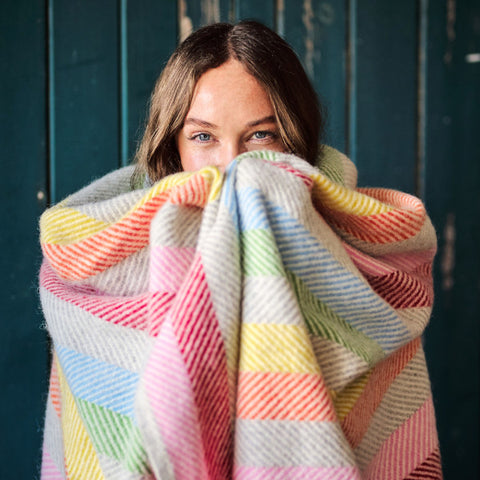 Large wool blankets and throws collection by The British Blanket Company online shop