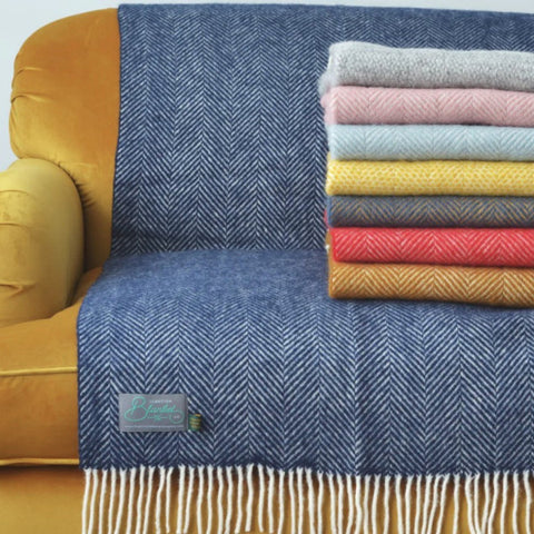 small wool throws and blanket collection by The British Blanket Company online shop
