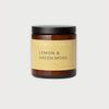 Amber Jar Candle: Lemon & Green Moss