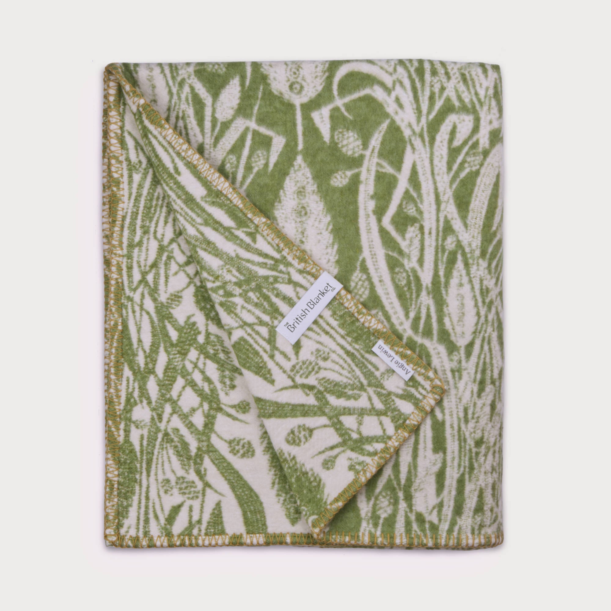 Field's Edge in Green by The British Blanket Company and Angie Lewin.
