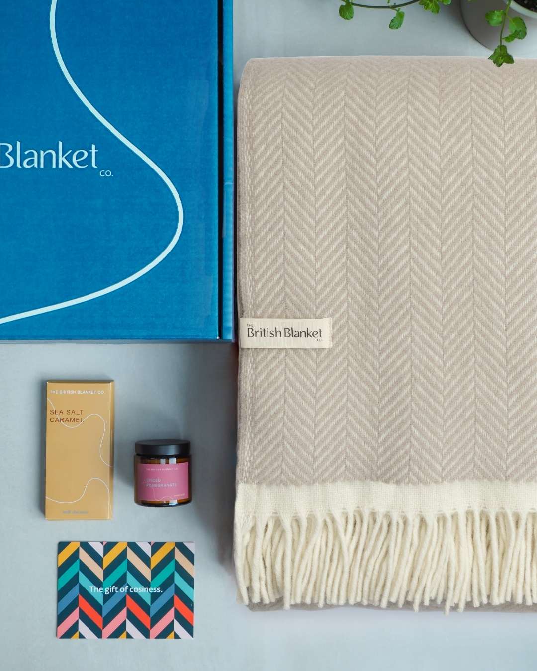 Clifton Blanket Gift Box: Bath Stone