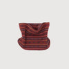 Cashmere Blend Fair Isle Snood Scarf: Crimson