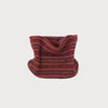 Cashmere Blend Fair Isle Snood Scarf: Crimson