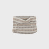 Cashmere Blend Fair Isle Snood Scarf: Mist