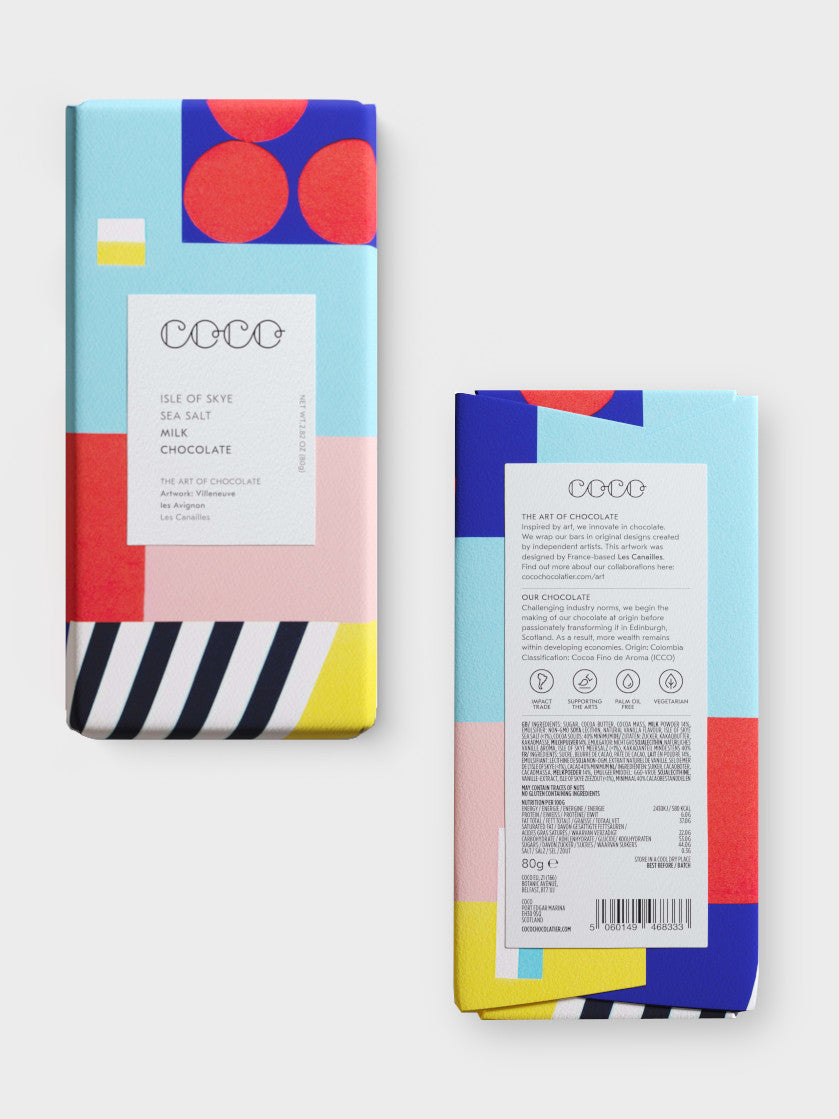 Coco chocolatier chocolate bars at The British Blanket Company