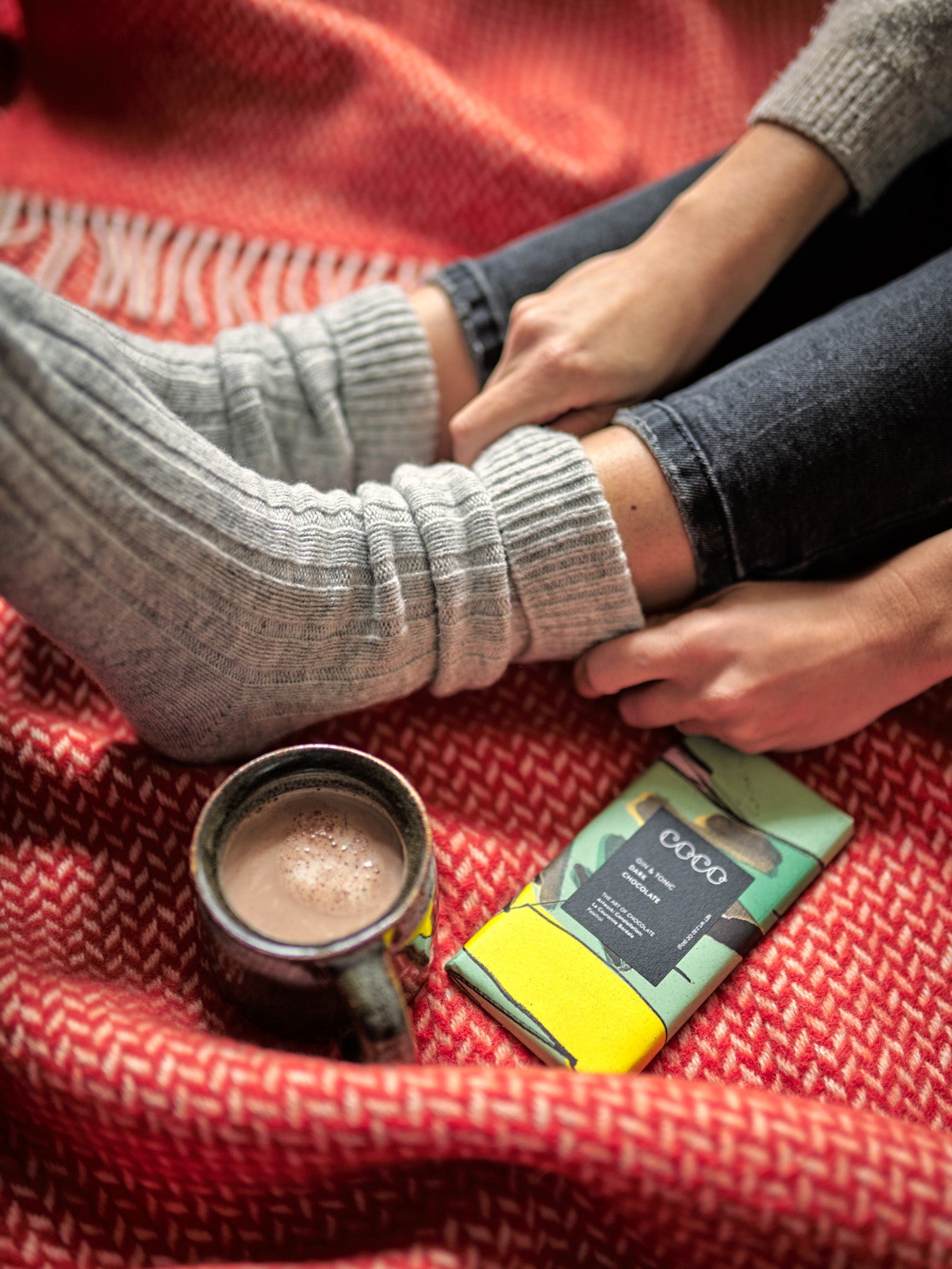 chocolate Blanket cosy gift box collection by The British Blanket Company