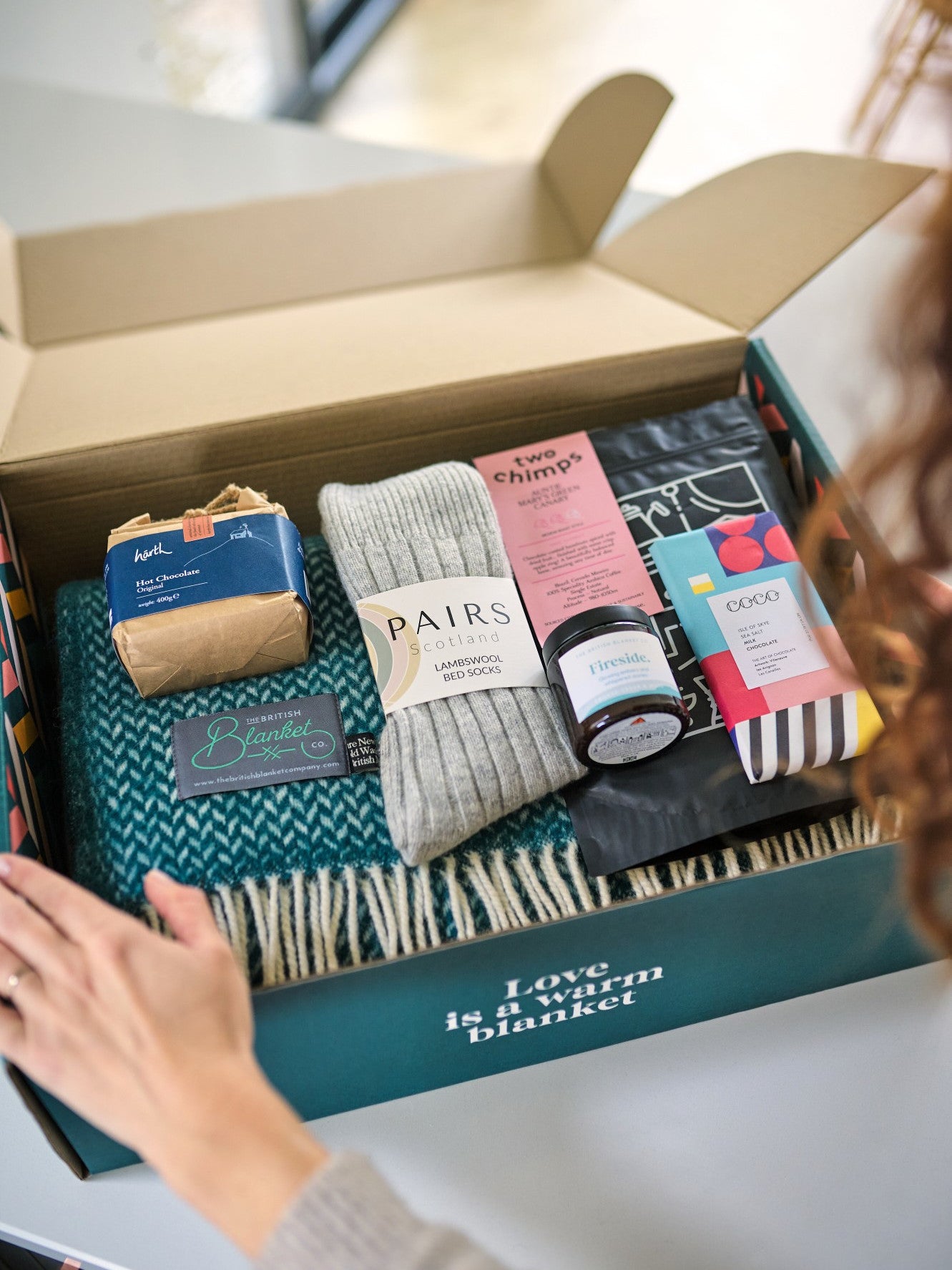 Blanket cosy gift box collection by The British Blanket Company