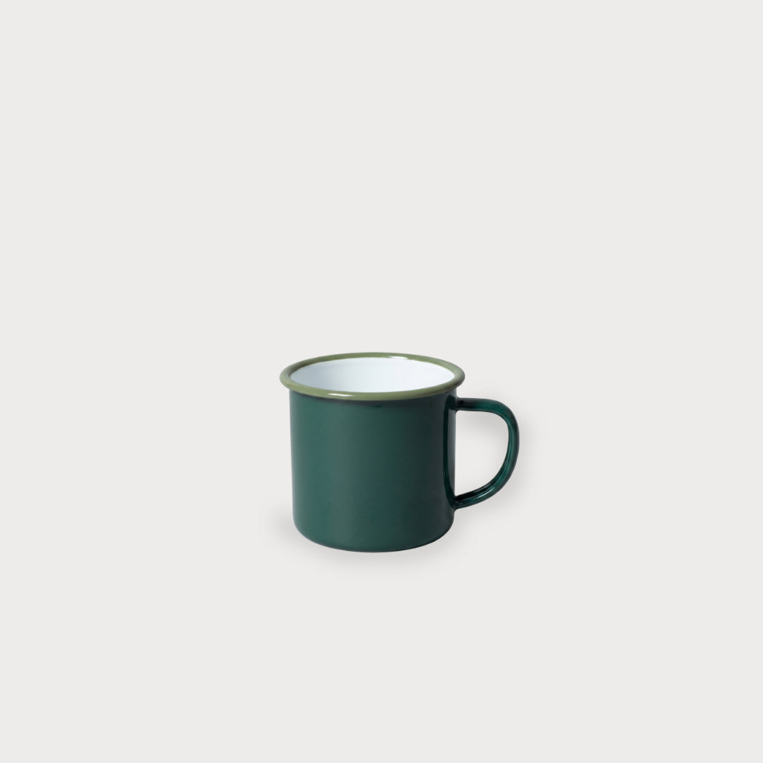 Falcon enamel green mug