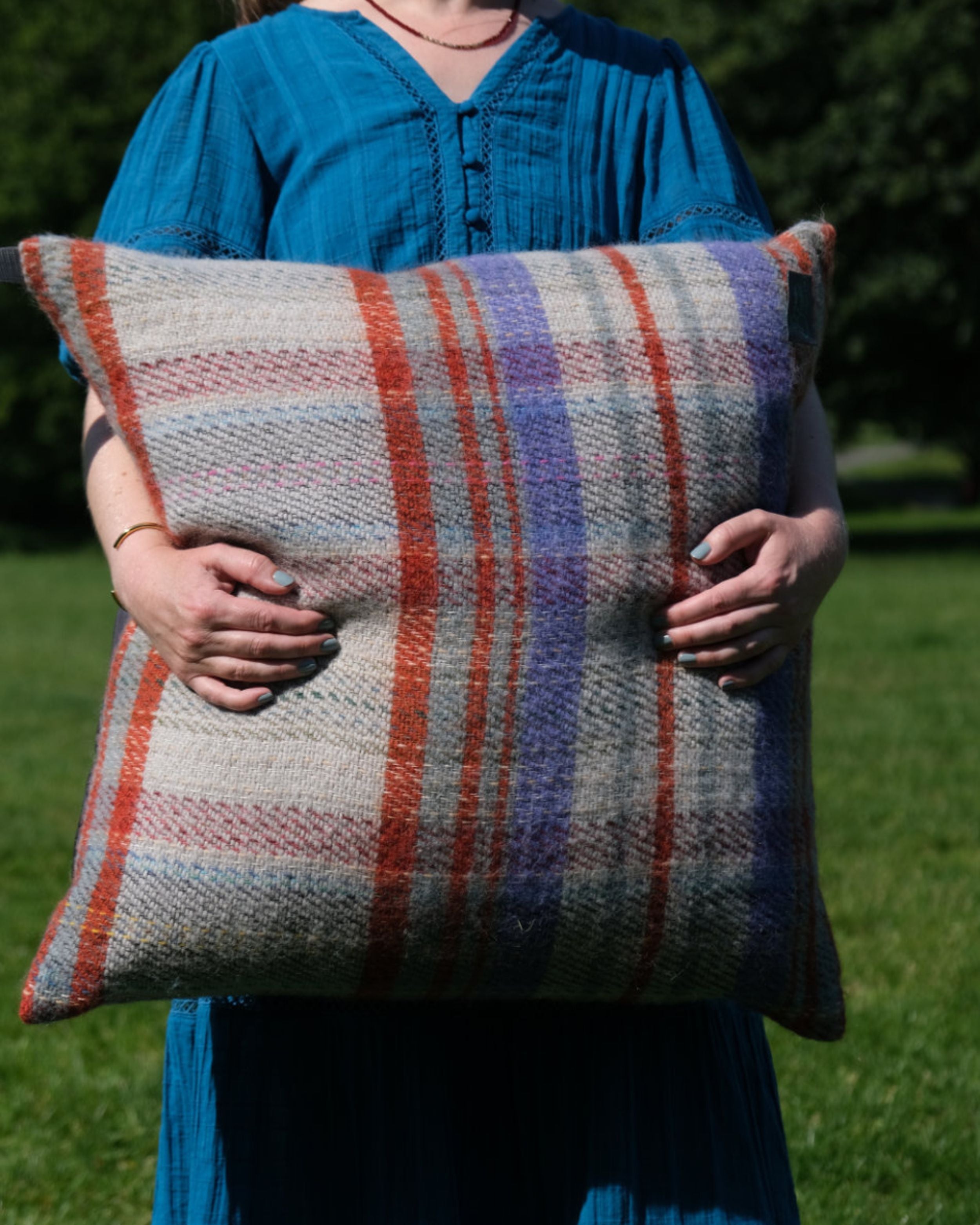 Waterproof Outdoor Floor Cushion: Random Recycled