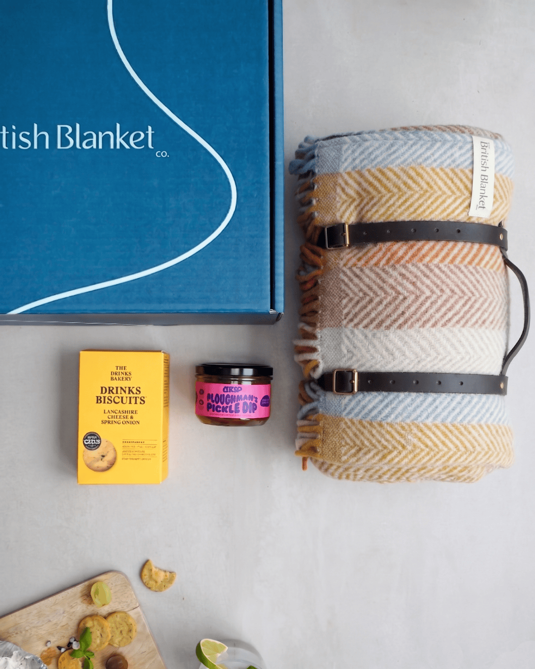 Picnic Blanket Gift Box: Rainbow Boho