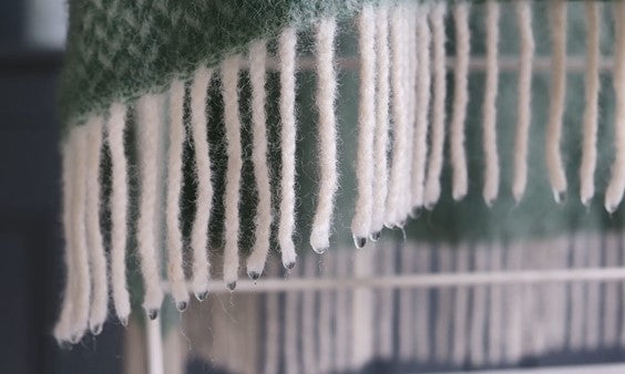 wet wool blanket. How to dry wool. How to dry wool blankets. Wool care guide. British blanket company. 