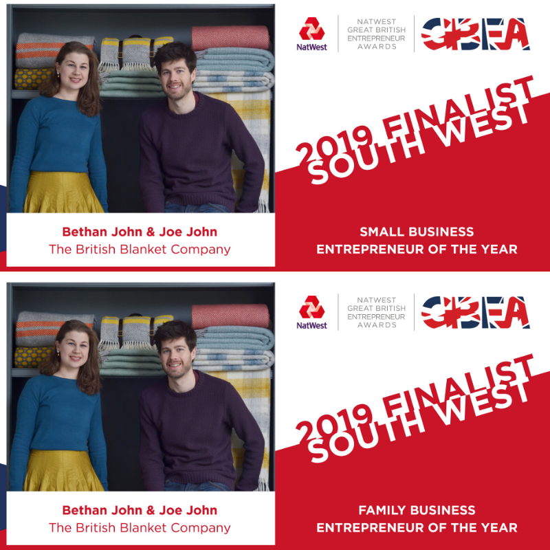 The British Blanket Company is a finalist in The Great British Entrepreneur Awards
