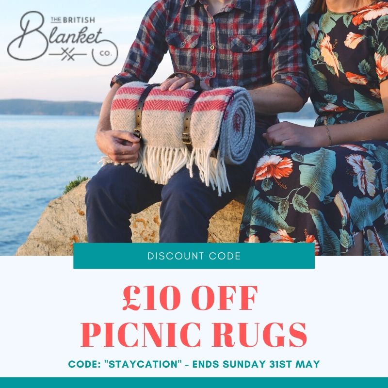 £10 off picnic rugs this weekend - The British Blanket Company