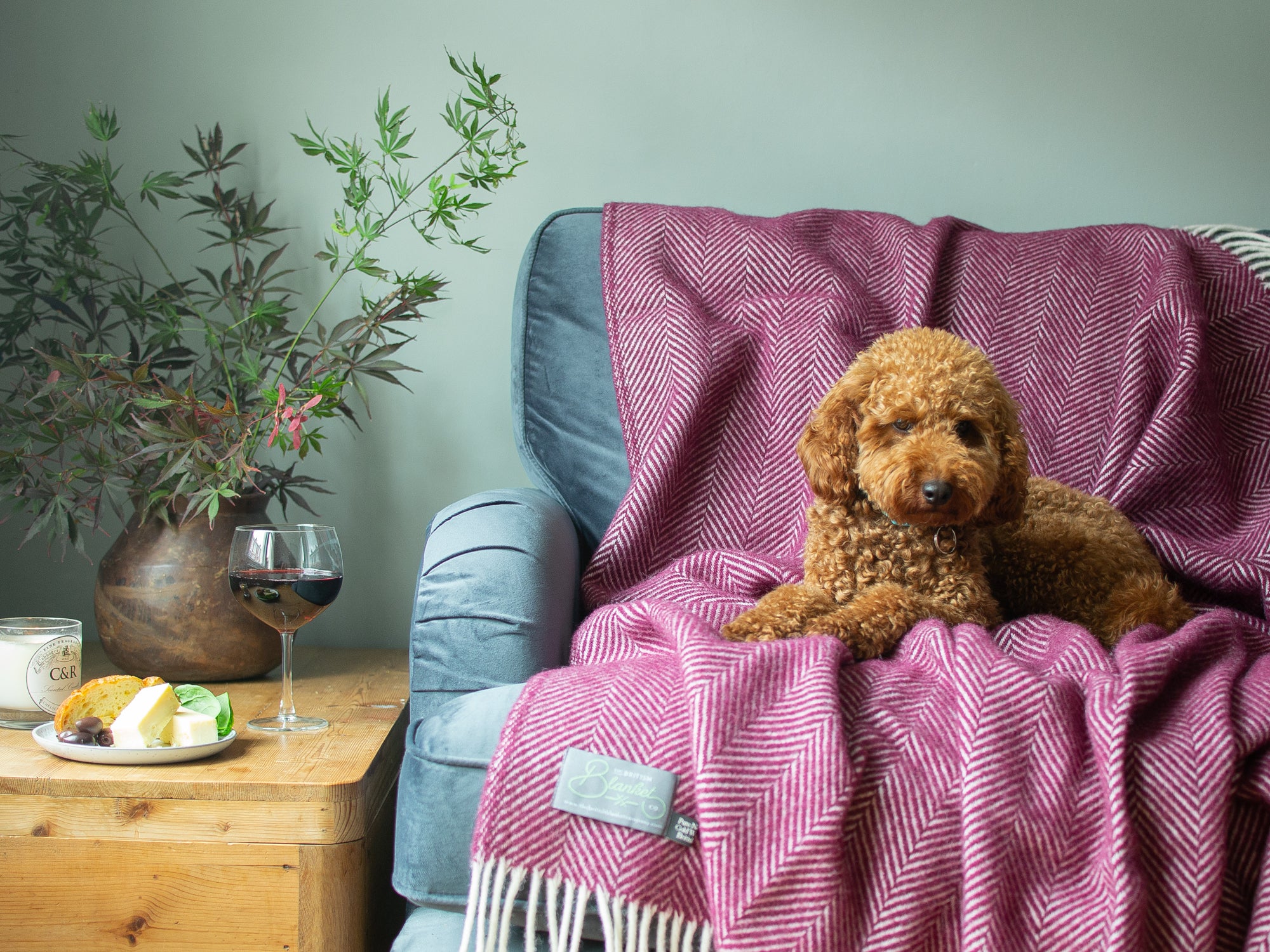 How to style your sofa with blankets and throws