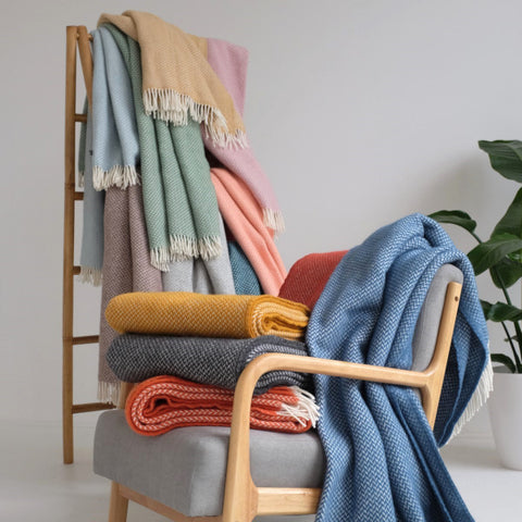 pure wool blankets and throws collection from The British Blanket Company online shop