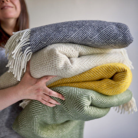 Traditional pure wool blankets and throws collection by The British Blanket Company online shop