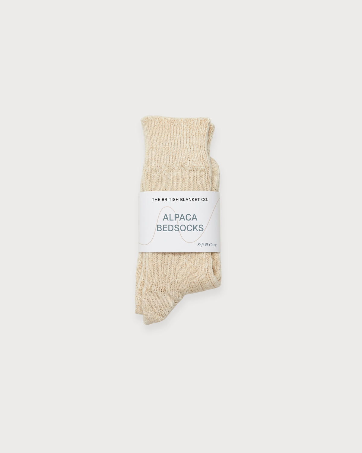 Alpaca Bedsocks: Cream