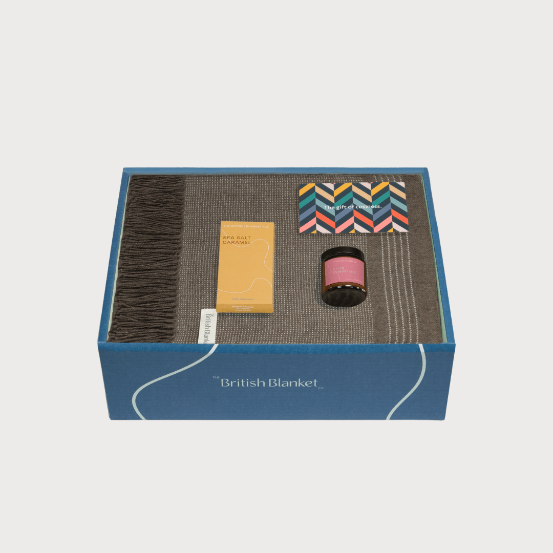Alpaca Blanket Gift Box: Mocha Brown