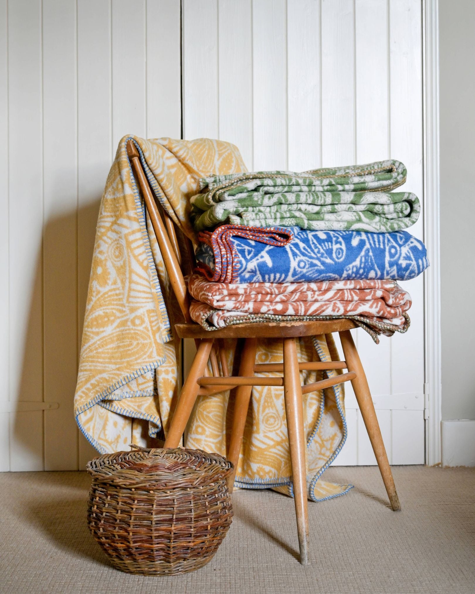 The Angie Lewin Special Edition Blanket Collection, from the British Blanket Company. 