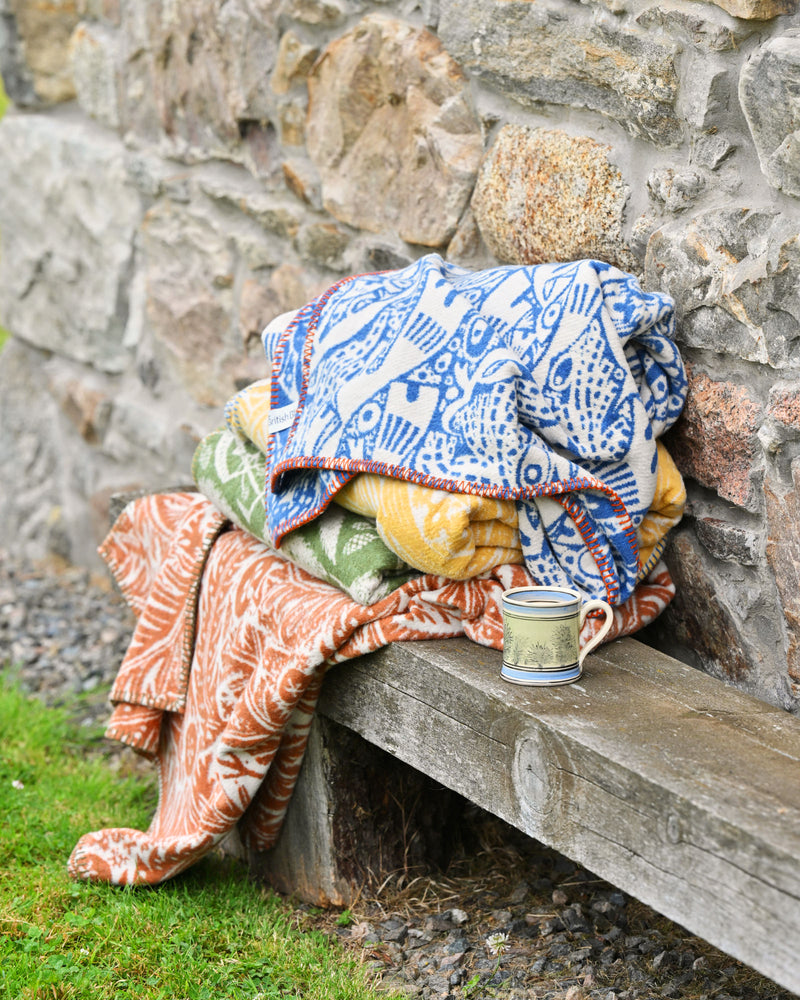 All four of Angie Lewin Special Edition Blankets.