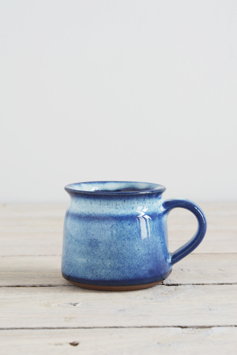 Handmade mug with Blue Glaze