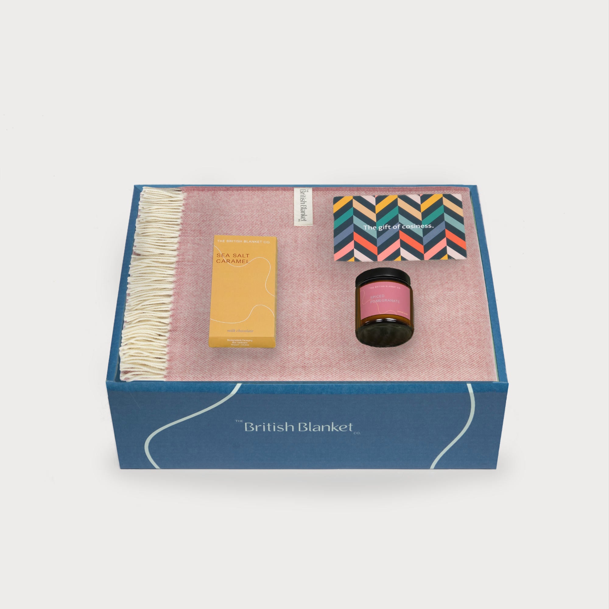Merino Blanket Gift Box: Blush Pink