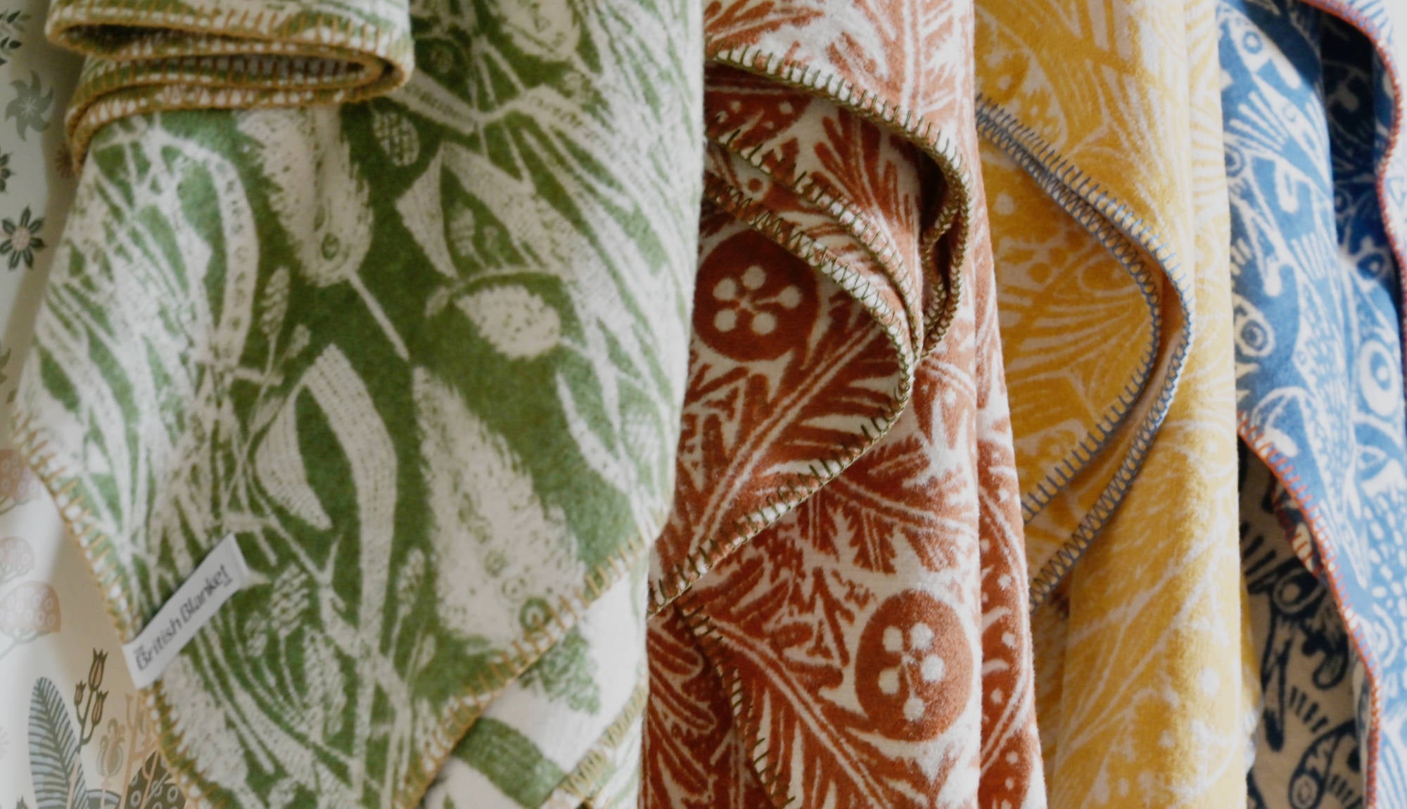 All four Angie Lewin Special Edition Blankets.