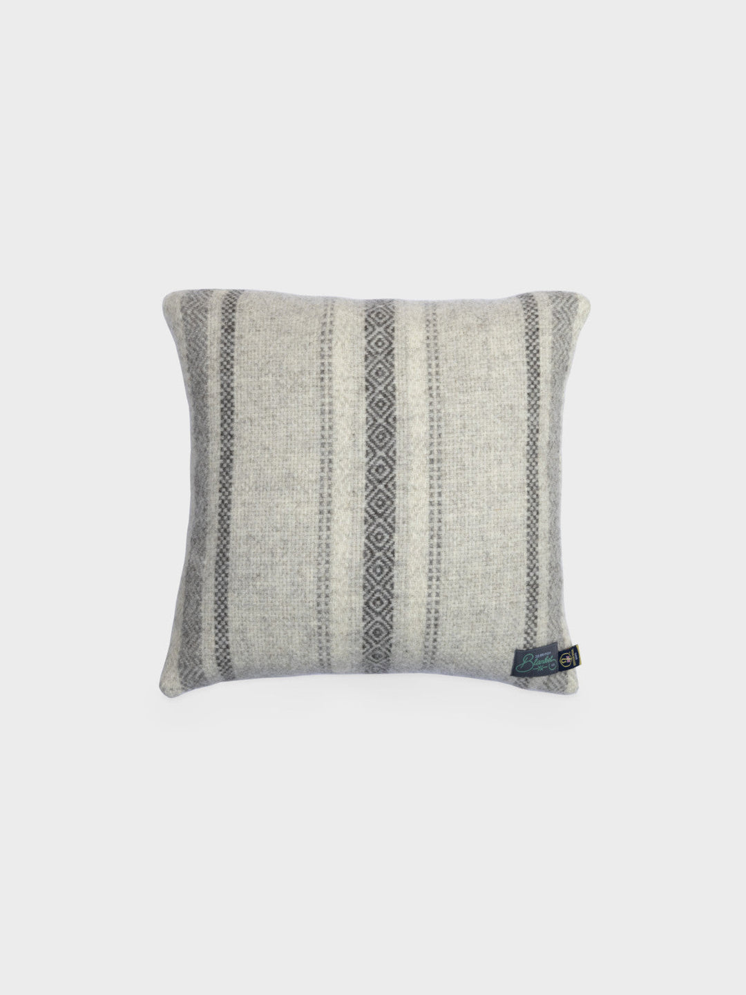 British Wool Cushion Cover Natural Stripe