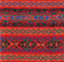 Cashmere Blend Fair Isle Wrist Warmers: Crimson