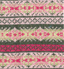 Cashmere Blend Fair Isle Wrist Warmers: Rose