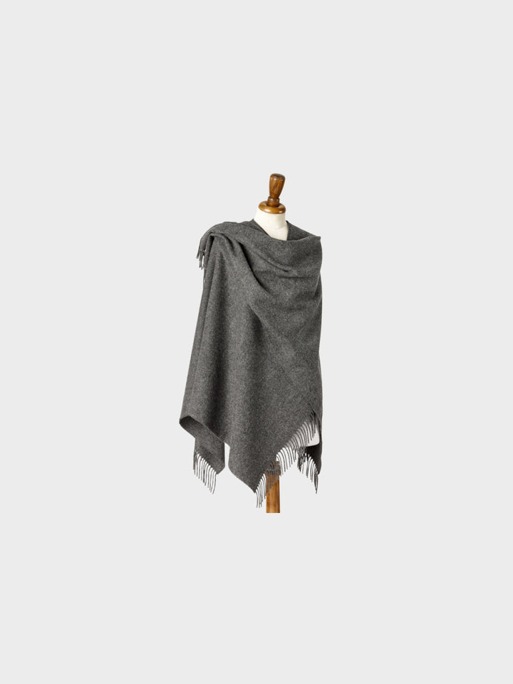 Grey wearable blanket wrap by The British Blanket Company.