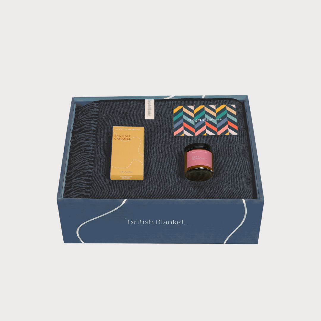 Merino Blanket Gift Box: Graphite Grey