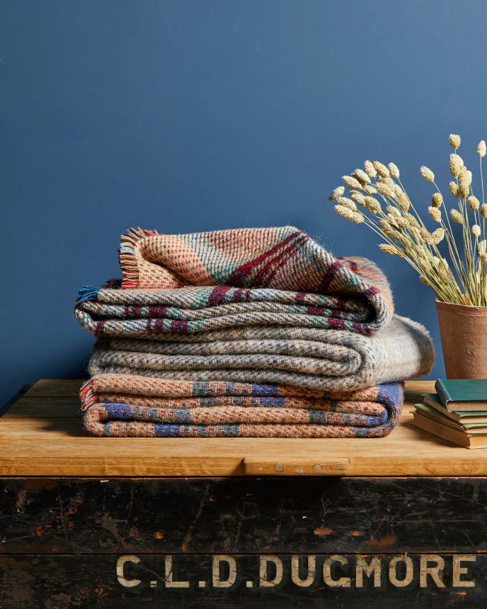 Recycled Wool Throw Blanket