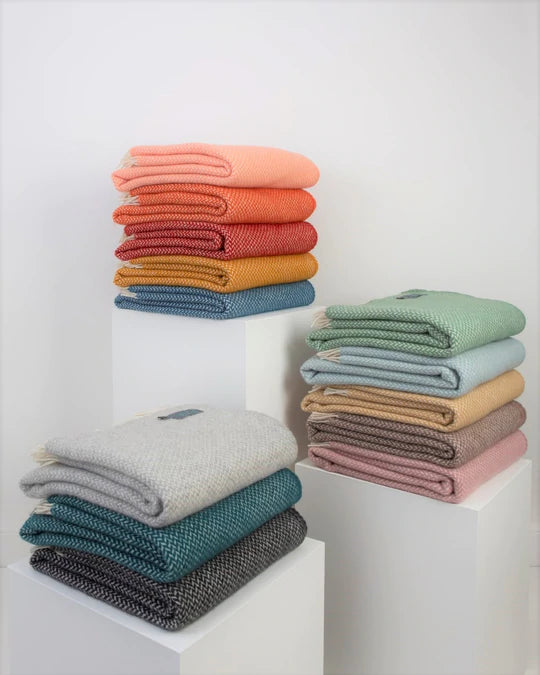 colourful wool blankets uk