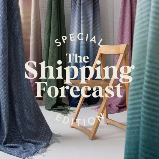 The Shipping Forecast - wool blankets special edition by The British Blanket Company