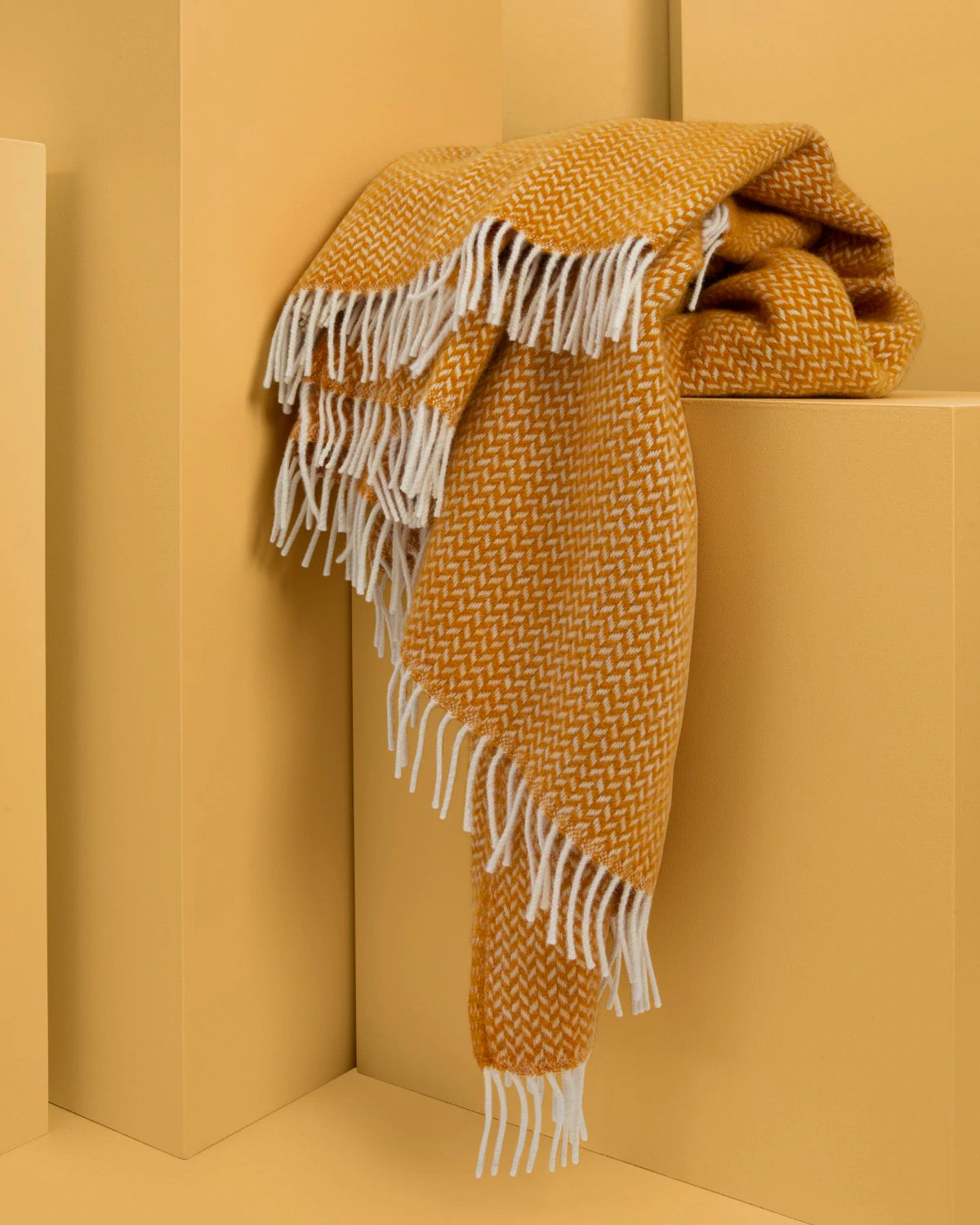 soft wool blanket yellow colour