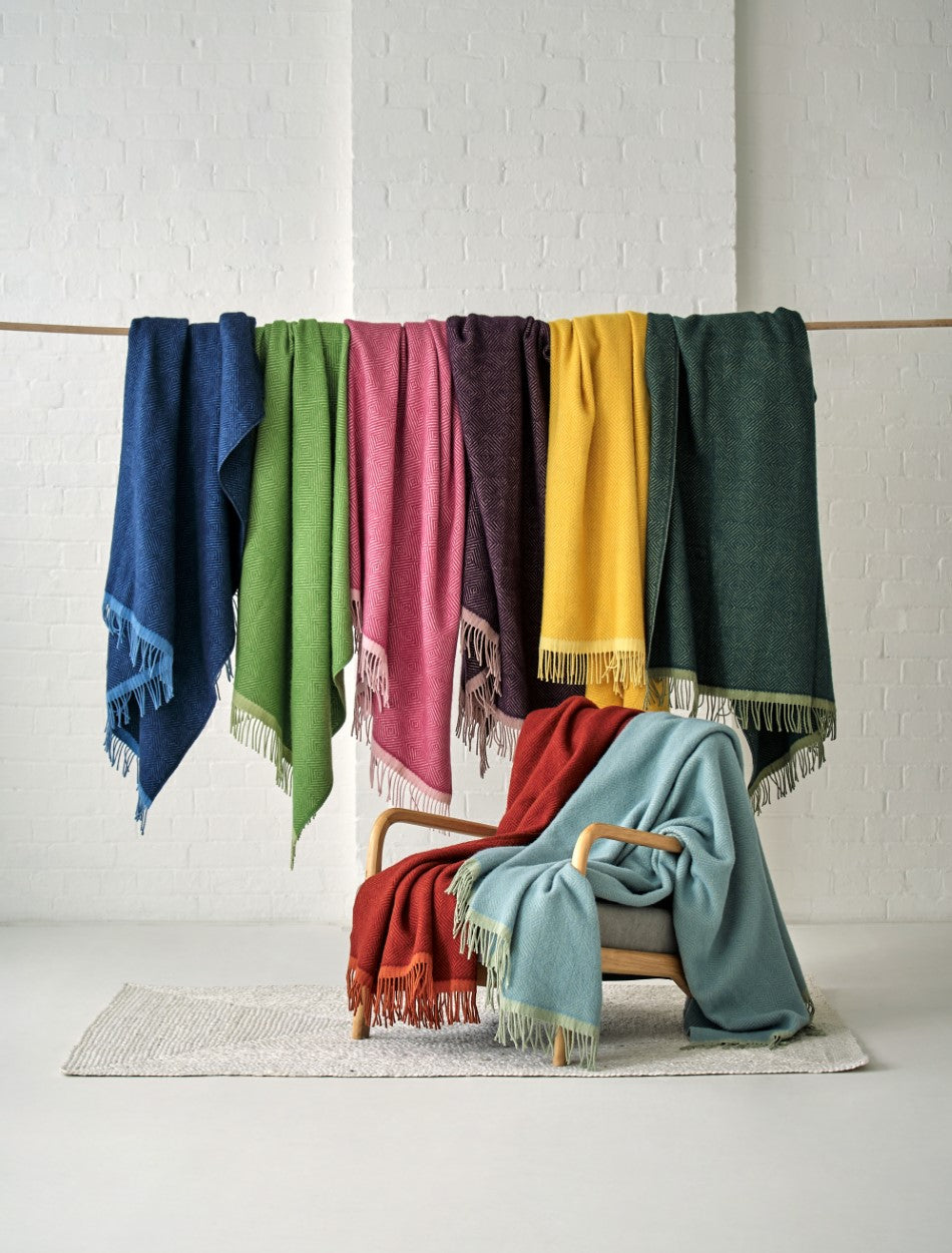 Wildweave_throws_by_The_British_Blanket_Company_hanging_on_bar