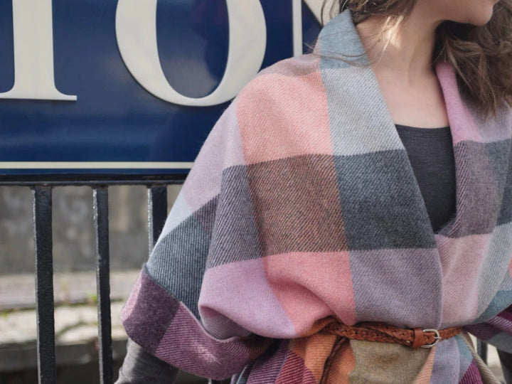 Burnished Merino Wool Oversized Blanket Scarf The British Blanket Company