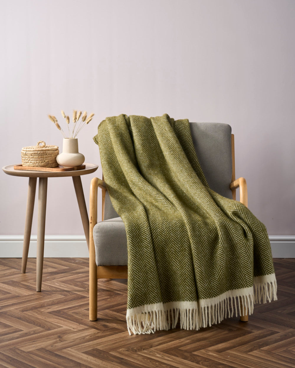 Clifton Herringbone Blanket: Blaise The British Blanket Company
