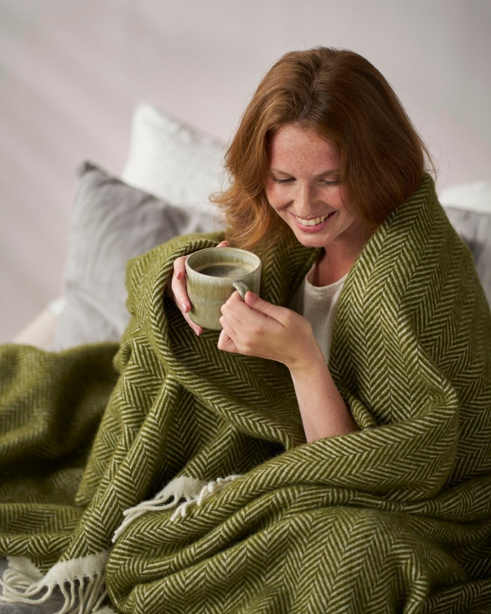 Clifton Herringbone Blanket: Blaise The British Blanket Company