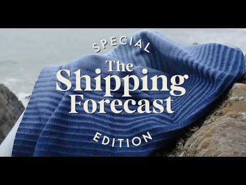 Video introducing wool blankets from the Shipping Forecast collection by The British Blanket Company